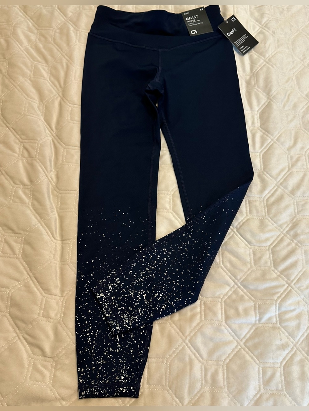 GAP Navy Jeggings with Metallic Speckle Accents